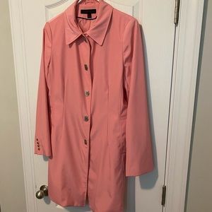 Anne Klein pink raincoat